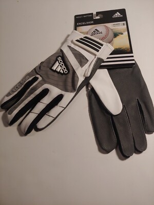 Adidas batting Gloves. Size XXL, 2XL. Unisex. White, Gray. New Adidas Gloves!