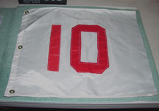 GOLF COURSE GREENS PIN FLAG - 10th Hole 10 - ...