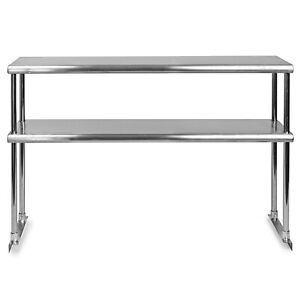 Stainless Steel Adjustable Double Overshelf for Work Table 18