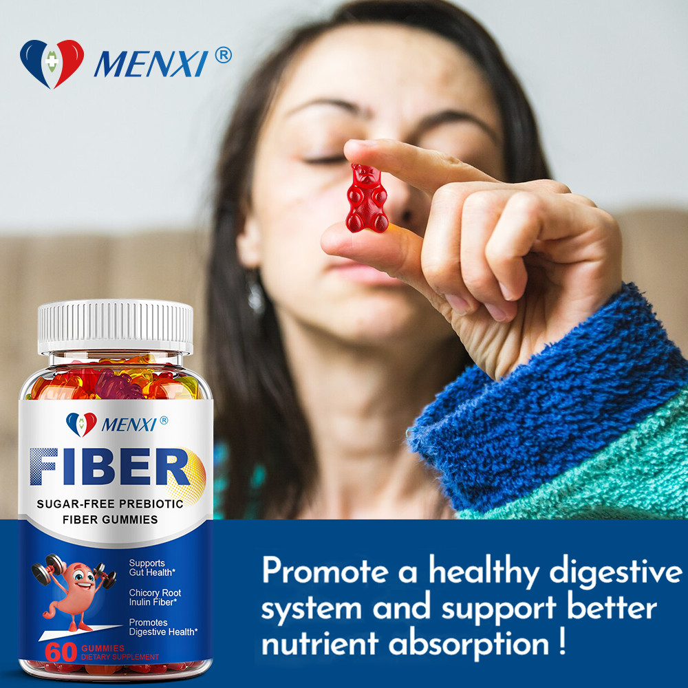 Fiber Gummies for Adults 5g, Daily Prebiotic Gummy Fiber Supplement, Digestive