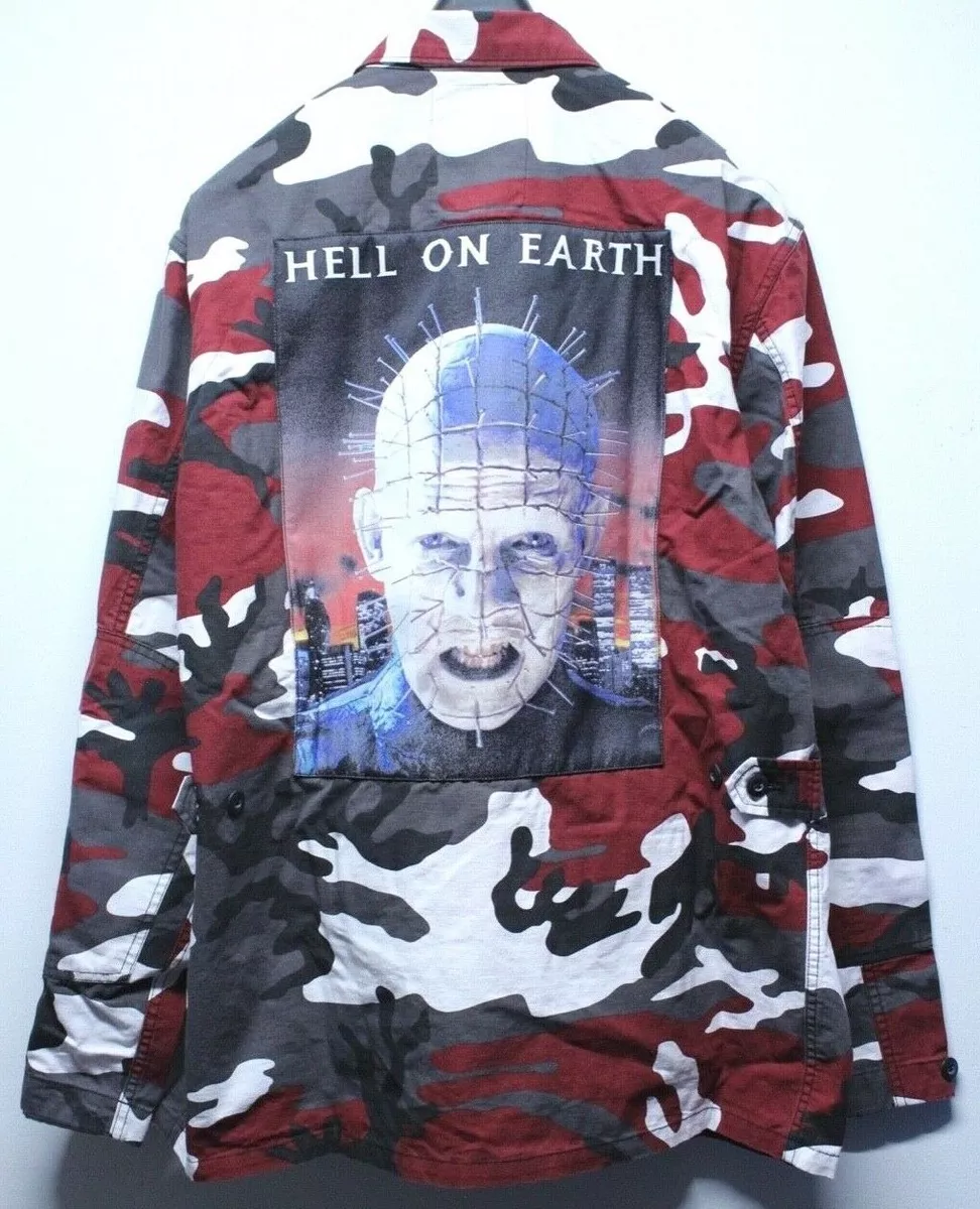 Supreme New York Hellraiser BDU Red Camo L/S Shirt Mens Size X