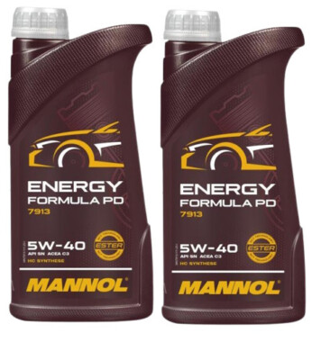 2x1 Liter  Mannol Energy Formula PD 5W40 Motoröl 5W-40 MB BMW LL-04 Ford Opel VW