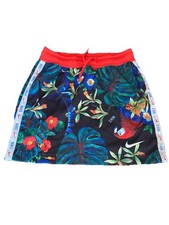 Nike Women's Small Hyper Femme Skirt Tropical Parrot Macaw Bird Print Red