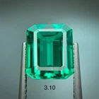 3.10 ct LAB GROWN EMERALD COLUMBIAN GREEN BIRON OCTAGON GEMSTONE GIFT