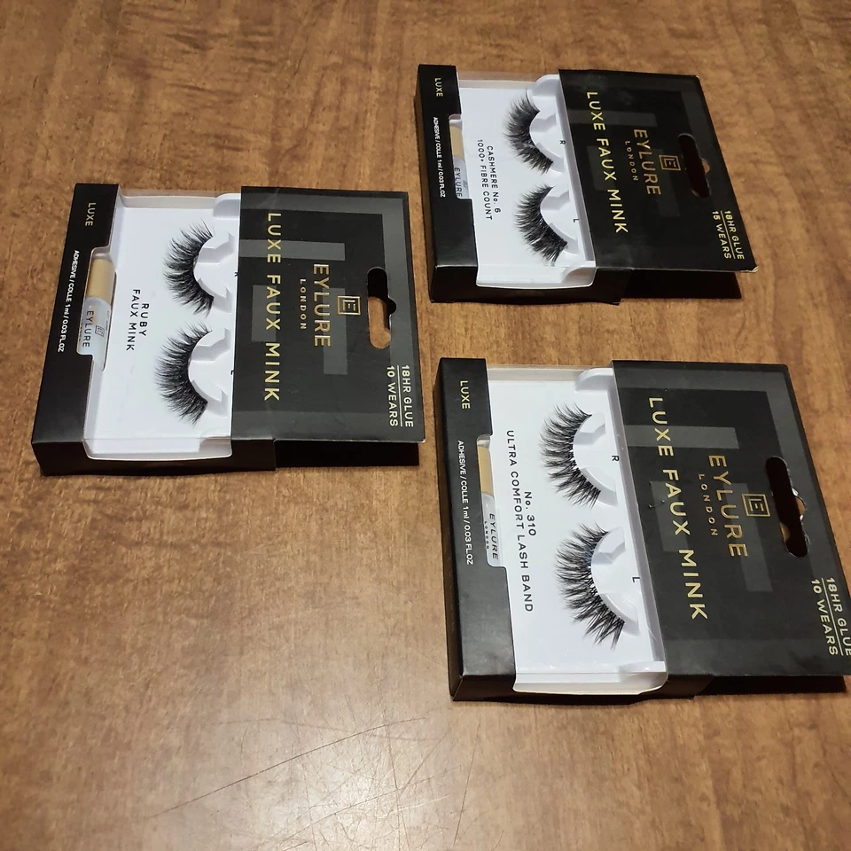 Eylure Luxe Faux Mink False Eyelashes - 3 Packs - Image 3 of 4