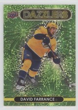 2021-22 Upper Deck Series 2 Dazzlers Green David Farrance #DZ-77 7ci