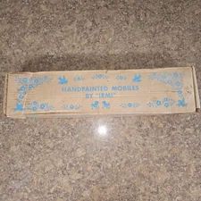 VINTAGE HAND-PAINTED WOOD MOBILES BY IRMI #813 FAIRYTALE ANGELS -Complete In Box