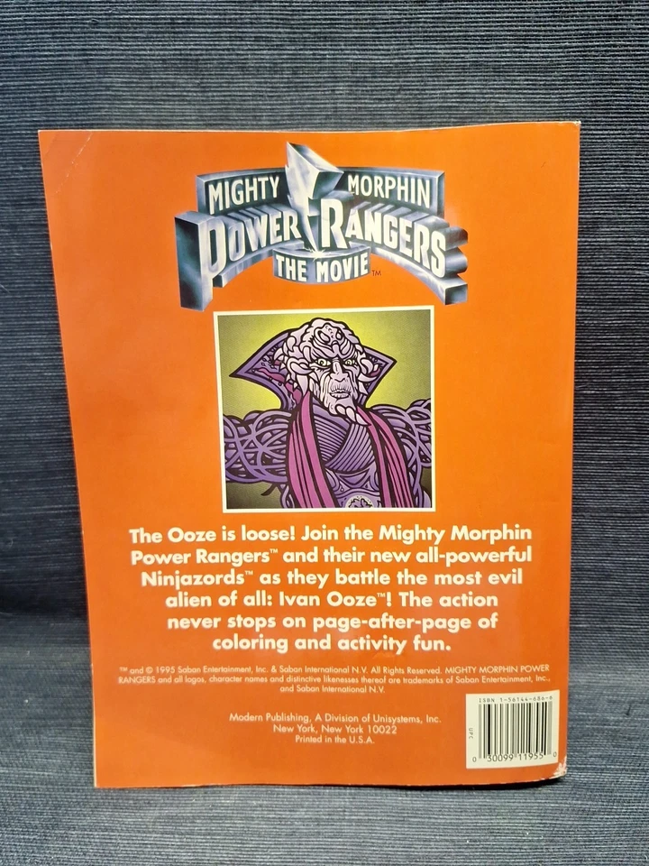 Mighty Morphin Power Rangers The Movie 1995 Colossal Coloring Activity Book - Image 2 of 4