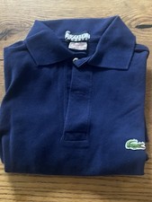 Vintage 60s Men  s Izod Lacoste Polo With Tag Navy With Green Alligator No Size