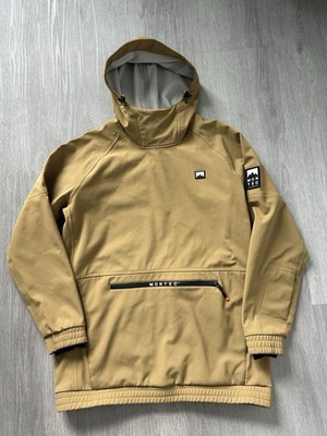 Montec Tempest Men's XL Gold Ski Snowboard Hooded Shell Jacket