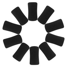 16 Pcs Fitness Equipment Sleeves Cover Foam Foot Pads Black