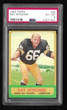 Ray Nitschke 1963 Topps ROOKIE football card #96 Green Bay Packers HOF NFL PSA 6. rookie card picture