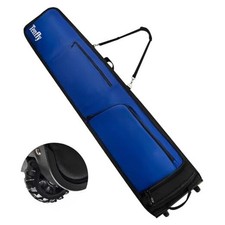 Ski Bag, Padded Snowboard Bag for Air Travel, 900D Water Resistant 190 Blue