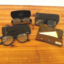 Vintage Eyewear Lot Horn Rimmed Rimless Glass...