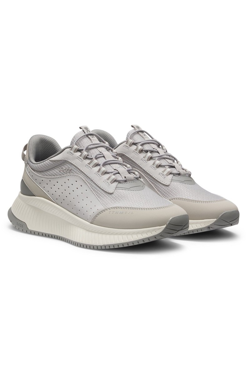 HUGO BOSS TTNM EVO $199 Trainers with SUEDE Trims Men's Shoes NEW