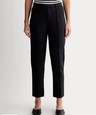 Everlane Women’s Small The Dream Pant Black Tapered Leg Trouser Dress S Cotton