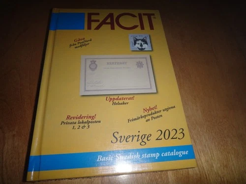 sweden stamp catalogue by facit great shape original sealed must sell need room
