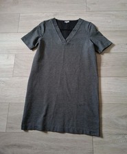 Oliver Bonas Black Striped Stretch Tunic Dress Smart Casual Office Work UK12