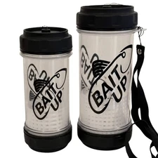 Bait Up® – Innovative Live Bait Fishing Containers for Anglers, Clear 20oz.