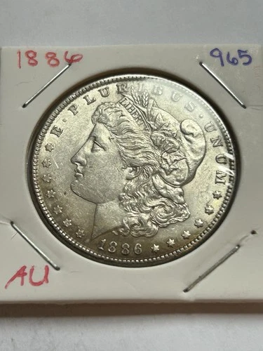 1886 Silver Morgan Dollar Coin AU