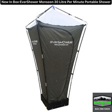 New in Box-Evershower Monsoon Premium Portable Recirculating Shower Kit (30 LPM)