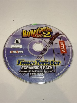ROLLER COASTER TYCOON 2 TIME TWISTER PC Game Expansion - US Vers. 2003 Game Only