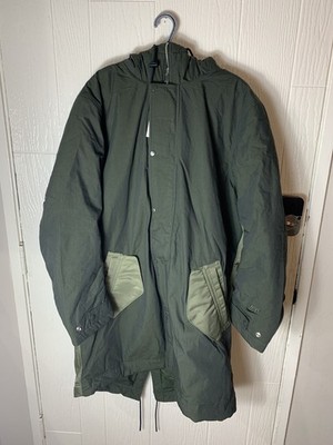 Nike Reversible Therma-Fit Sideline Parka Coat Green Jacket DD6775-355 Men large