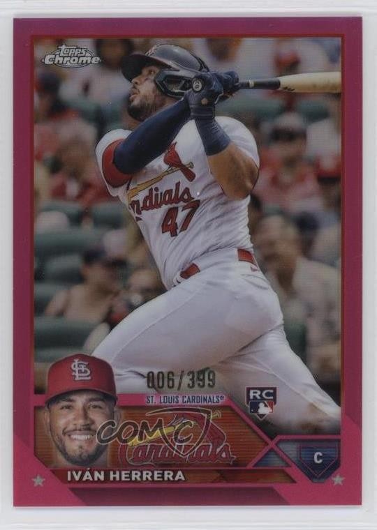 2023 Topps Chrome Magenta Refractor 6/399 Ivan Herrera Iván Herrera #177 17oo