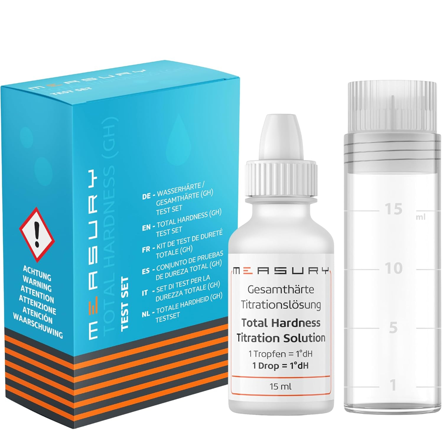 Test Durezza Acqua, Misuratore Durezza Acqua Prodotto in Germania, Kit Durezza A