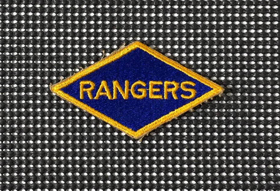 Original WW2 US Army Rangers Cut Edge Snow Back SSI Patch No Glow