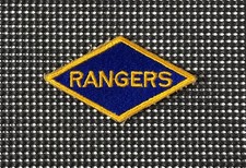 Original WW2 US Army Rangers Cut Edge Snow Back SSI Patch No Glow