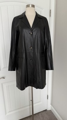 LUCIEN PELLAT FINET GENUINE LEATHER BLACK JACKET SIZE M MADE IN ITALY