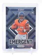 RJ HARVEY 2025 PRIZM EMERGENT ROOKIE #16 BRONCOS FOOTBALL Q0208