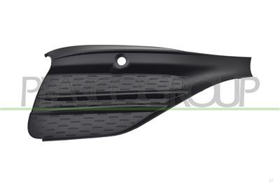 Grille droite noire grainée W206 pour rénovation esthétique Classe C AMG Line 2021+