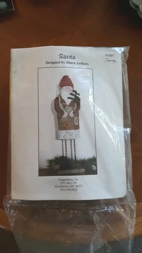 Santa #1607 By Diane Arthurs Santa Cross Stitch COMPLETE KIT ~Imaginating Inc
