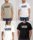 VANS Short Sleeve Mens Casual Crew Neck T-Shirt Taupe White Black