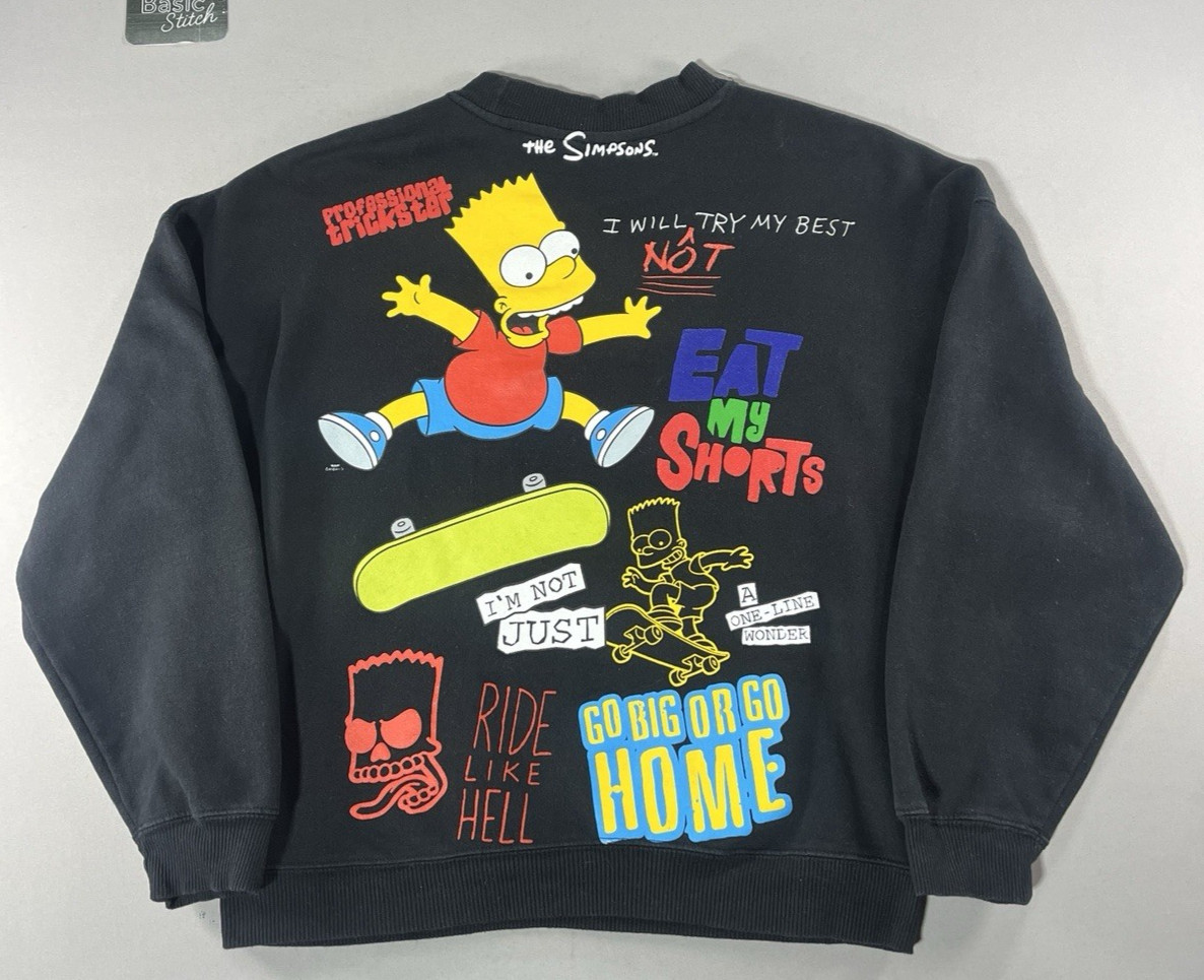 Genuine Authentic Bart Simpson Crew Neck Sweatshi… - image 1