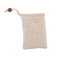 4Pcs Durable Beige Soap Mesh Pouches Exfoliating Soap Saver Bubble Nets