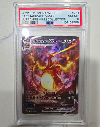 Pokemon Charizard VMAX SWSH261 SWSH Promo Full Art Holo 2022 PSA 8
