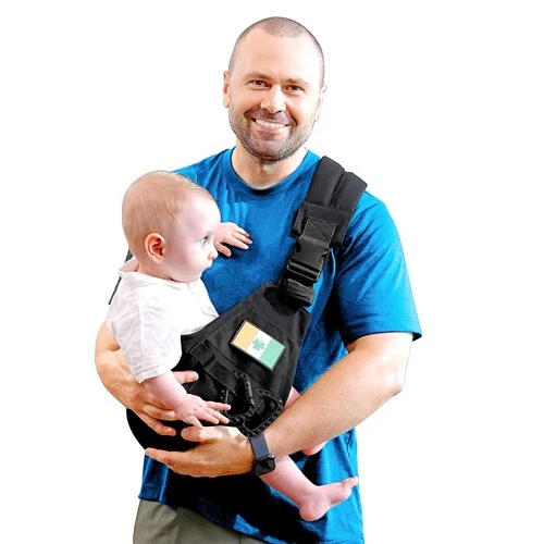 Black Adjustable Baby Sling Carrier NonSlip Hip Seat 1030 Lbs 348 Months
