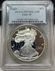 2002-W $1 Proof American Silver Eagle PCGS PR 70 DCAM