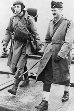 WW2 - Gal Leclerc and his 2nd DB land July 44 in Utah Beach