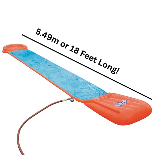 Water Slide H2O Go Bestway Speed Ramp Drench Pool Sprinkler Slip Single Long 18' - Picture 8 of 11
