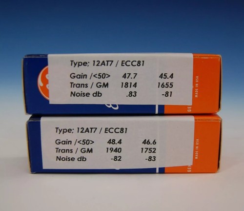 Para GE 6201 12AT7WA 3 miki D-Getter 12AT7 ECC81, Maxi-Wstępnie przetestowane NOS, bn3721 - Zdjęcie 4 z 5