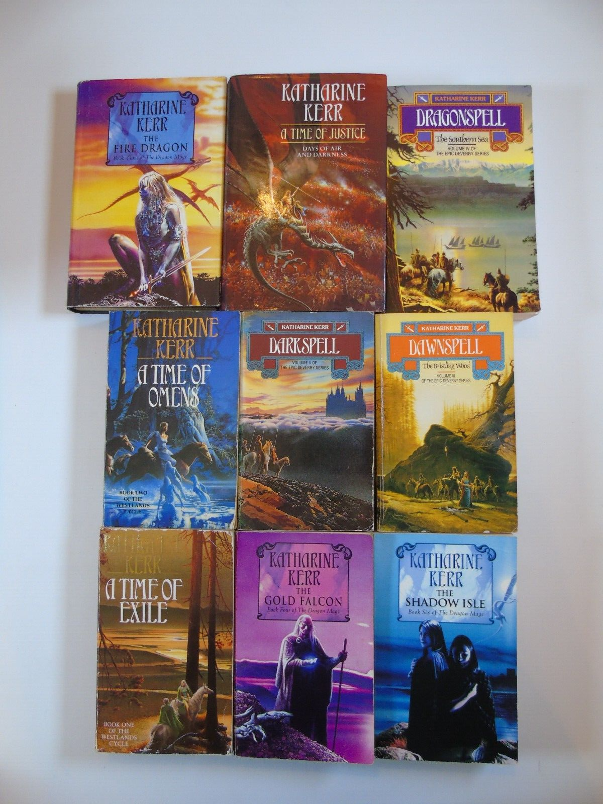 Katharine Kerr Deverry Cycle Dragonspell 9 Vintage Fantasy Books Hardback PB