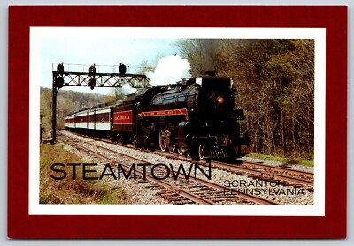 Postcard Pennsylvania Scranton Steamtown Lackawanna Excursion Train 17K