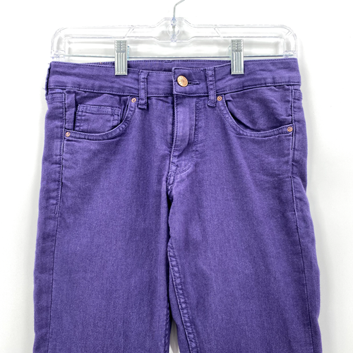 NWT Divided H&M Red Concept Denim Jeans Women’s Size 8 Purple Stretch Skinny Leg - Picture 2 of 12