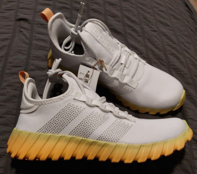 Adidas Kaptir Flow‎ K Mens Running Shoes Size 5 ID1451 White With Yellow Soles adidas Kaptir 4.0 Shoes - White | Free Shipping with adiClub main image 3