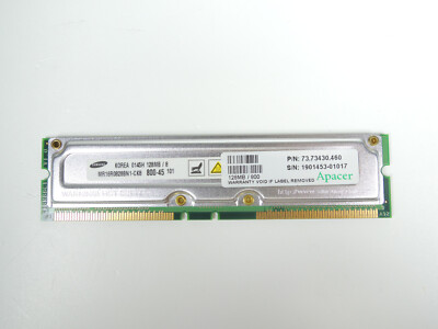 128mb Rambus Samsung RDRAM 128MB PC800 800MHz Non-ECC 45ns 184-Pin Rambus Memory | eBay