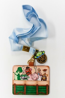 Pixar Disney Loungefly Toy Story  25th Anniversary Lanyard with Cardholder